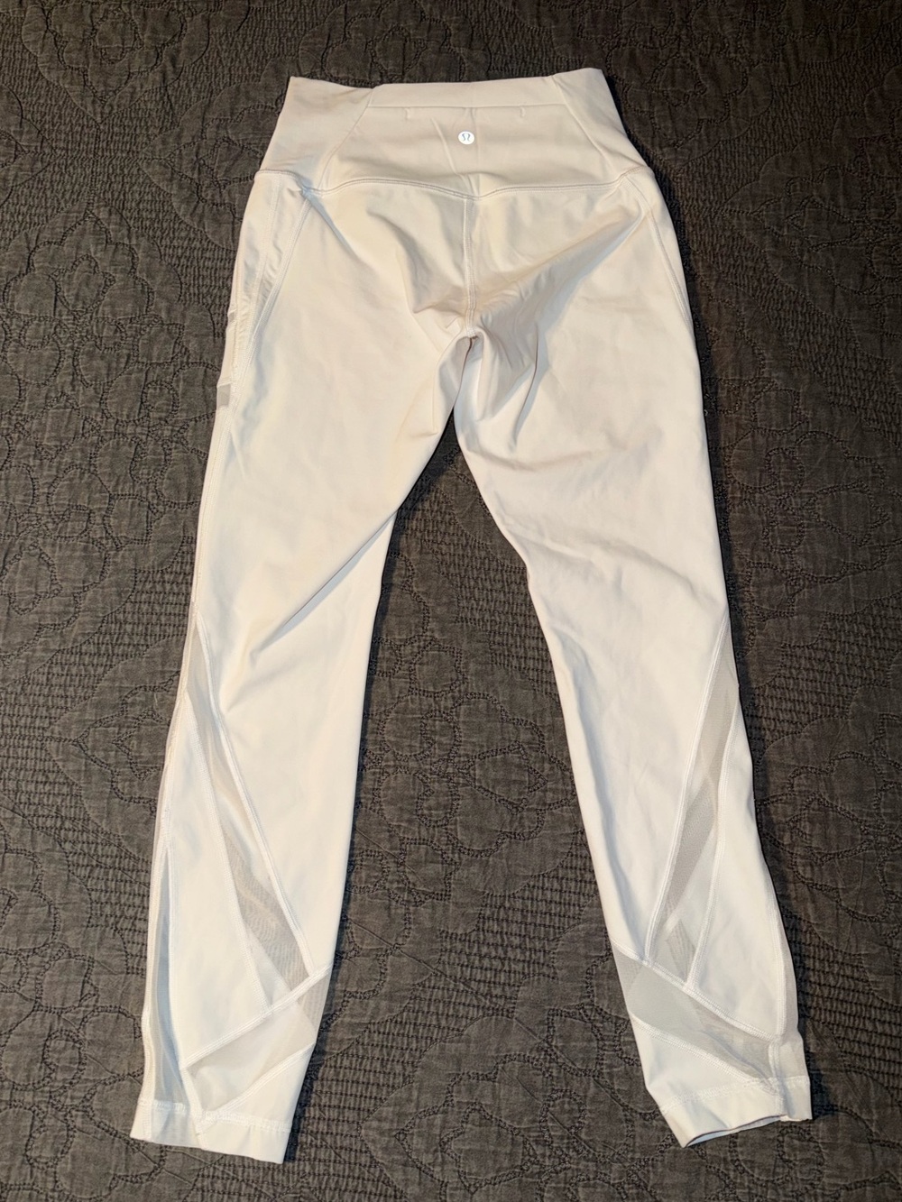 Lululemon Wunder Under High-Rise Tight *Mesh 28" White Women’s Size-6 - Picture 3 of 7